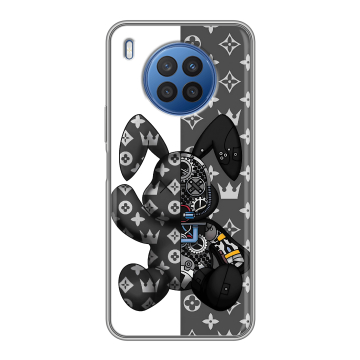 Силиконовый чехол на Huawei Nova 8i с принтом Луи робот Силиконовый чехол на Huawei Nova 8i с принтом Луи робот