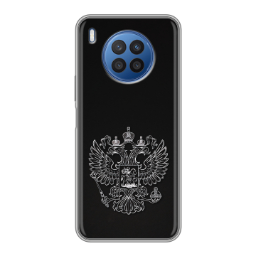 Силиконовый чехол на Huawei Nova 8i с принтом Герб России