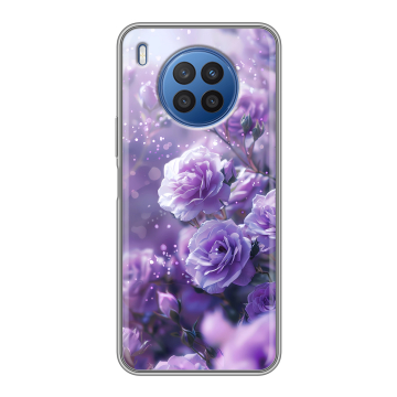 Силиконовый чехол на Huawei Nova 8i с принтом Розы цветы