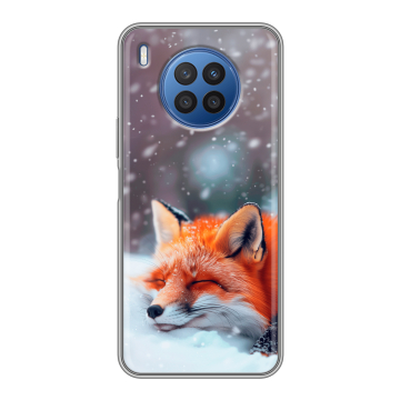 Силиконовый чехол на Huawei Nova 8i с принтом лиса