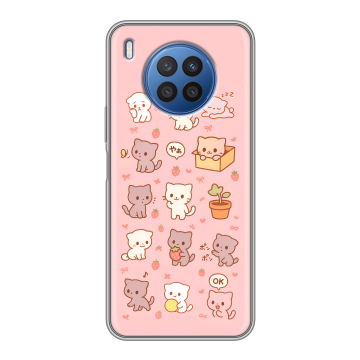 Силиконовый чехол на Huawei Nova 8i с принтом Hello Kitty Хелоу Кити