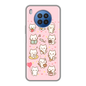 Силиконовый чехол на Huawei Nova 8i с принтом Hello Kitty Хелоу Кити Силиконовый чехол на Huawei Nova 8i с принтом Hello Kitty Хелоу Кити