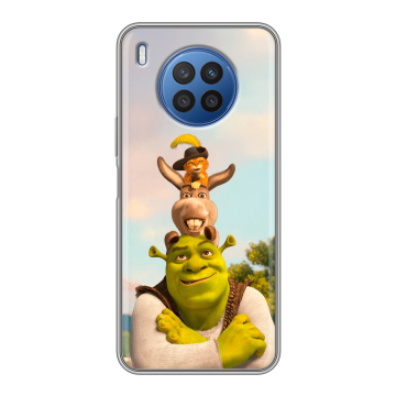 Силиконовый чехол на Huawei Nova 8i с принтом Шрек Shrek