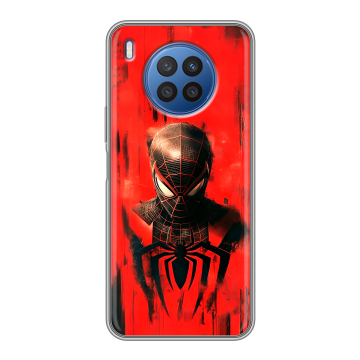 Силиконовый чехол на Huawei Nova 8i с принтом человек паук spiderman Силиконовый чехол на Huawei Nova 8i с принтом человек паук spiderman