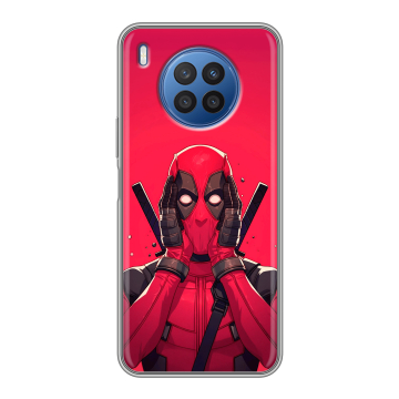 Силиконовый чехол на Huawei Nova 8i с принтом Дедпул Deadpool