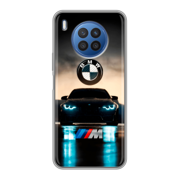 Силиконовый чехол на Huawei Nova 8i с принтом БМВ BMW