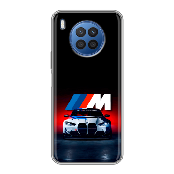 Силиконовый чехол на Huawei Nova 8i с принтом БМВ BMW