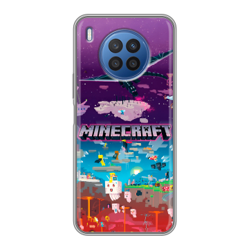 Силиконовый чехол на Huawei Nova 8i с принтом Майнкрафт Minecraft Силиконовый чехол на Huawei Nova 8i с принтом Майнкрафт Minecraft