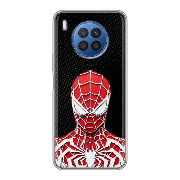 Силиконовый чехол на Huawei Nova 8i с принтом человек паук spiderman