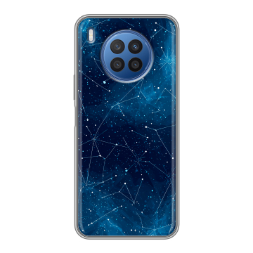Силиконовый чехол на Huawei Nova 8i с принтом Космос звезды