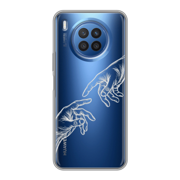 Силиконовый чехол на Huawei Nova 8i с принтом Сотворение мира