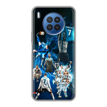 Силиконовый чехол на Huawei Nova 8i с принтом Реал Роналдо