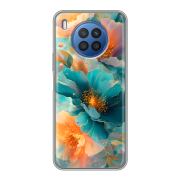 Силиконовый чехол на Huawei Nova 8i с принтом Цветы