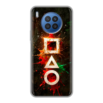 Силиконовый чехол на Huawei Nova 8i с принтом Squid Game Игра кальмара