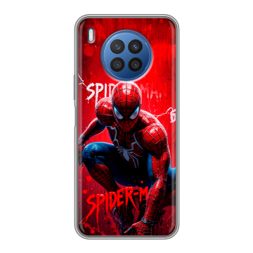 Силиконовый чехол на Huawei Nova 8i с принтом Spiderman Человек паук