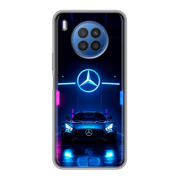 Силиконовый чехол на Huawei Nova 8i с принтом Mercedes Мерседес Силиконовый чехол на Huawei Nova 8i с принтом Mercedes Мерседес