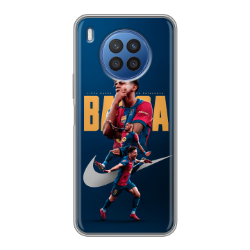Силиконовый чехол на Huawei Nova 8i с принтом Барселона Barca Yamal Силиконовый чехол на Huawei Nova 8i с принтом Барселона Barca Yamal