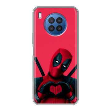 Силиконовый чехол на Huawei Nova 8i с принтом Дедпул Deadpool