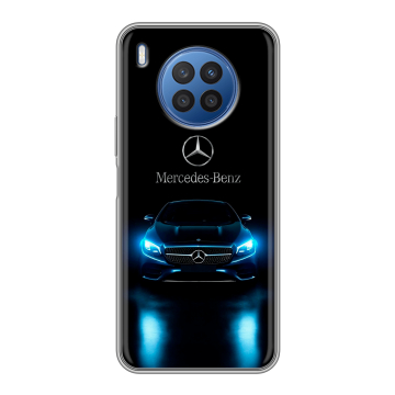 Силиконовый чехол на Huawei Nova 8i с принтом Mercedes Мерседес
