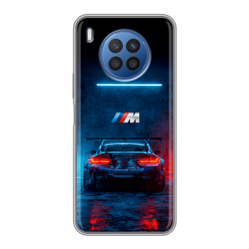 Силиконовый чехол на Huawei Nova 8i с принтом BMW БМВ Силиконовый чехол на Huawei Nova 8i с принтом BMW БМВ