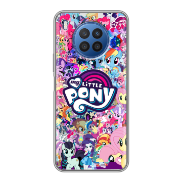 Силиконовый чехол на Huawei Nova 8i с принтом My little pony Дружба чудо Силиконовый чехол на Huawei Nova 8i с принтом My little pony Дружба чудо