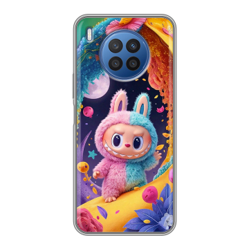 Силиконовый чехол на Huawei Nova 8i с принтом Labubu Лабубу