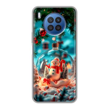 Силиконовый чехол на Huawei Nova 8i с принтом Новый год Силиконовый чехол на Huawei Nova 8i с принтом Новый год