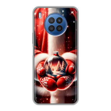 Силиконовый чехол на Huawei Nova 8i с принтом Новый год Силиконовый чехол на Huawei Nova 8i с принтом Новый год