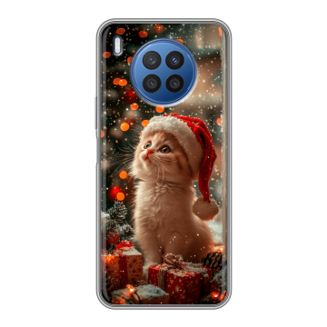 Силиконовый чехол на Huawei Nova 8i с принтом Новый год Силиконовый чехол на Huawei Nova 8i с принтом Новый год