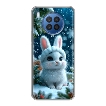 Силиконовый чехол на Huawei Nova 8i с принтом Новый год Силиконовый чехол на Huawei Nova 8i с принтом Новый год