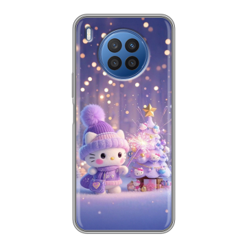 Силиконовый чехол на Huawei Nova 8i с принтом Новый год Силиконовый чехол на Huawei Nova 8i с принтом Новый год