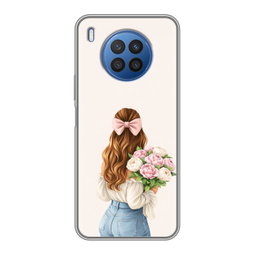 Силиконовый чехол на Huawei Nova 8i с принтом женский Силиконовый чехол на Huawei Nova 8i с принтом женский