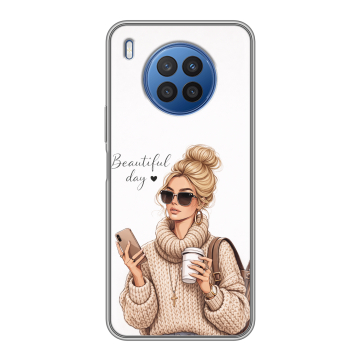 Силиконовый чехол на Huawei Nova 8i с принтом женский Силиконовый чехол на Huawei Nova 8i с принтом женский