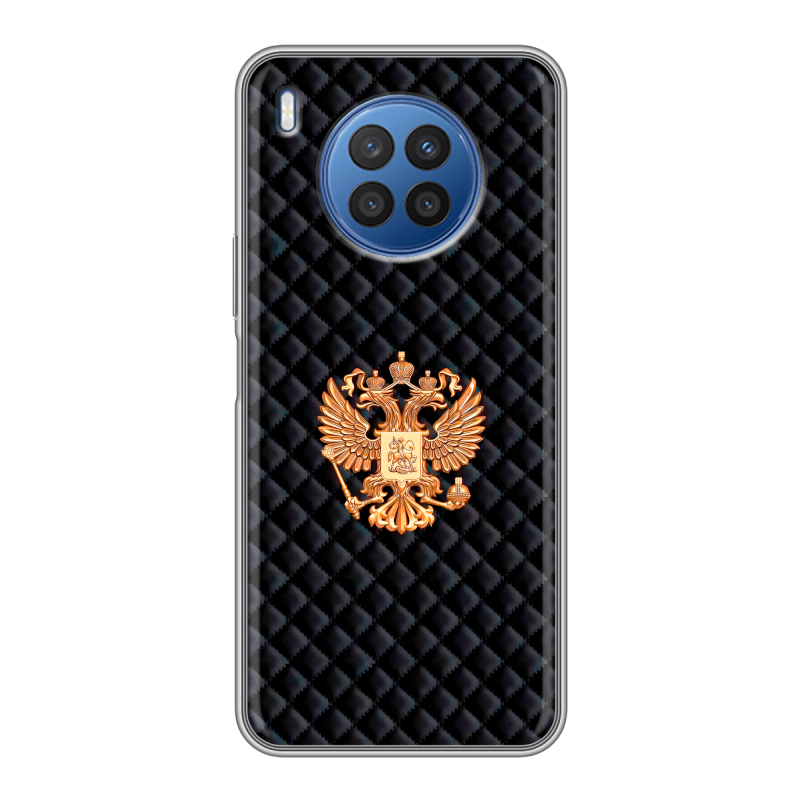 Силиконовый противоударный чехол на Huawei Nova 8i с принтом Герб России принт Силиконовый противоударный чехол на Huawei Nova 8i с принтом Герб России принт