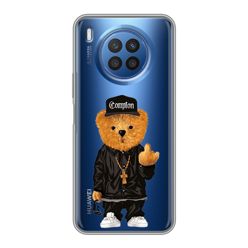 Силиконовый противоударный чехол на Huawei Nova 8i с принтом Плюшевый медведь Силиконовый противоударный чехол на Huawei Nova 8i с принтом Плюшевый медведь