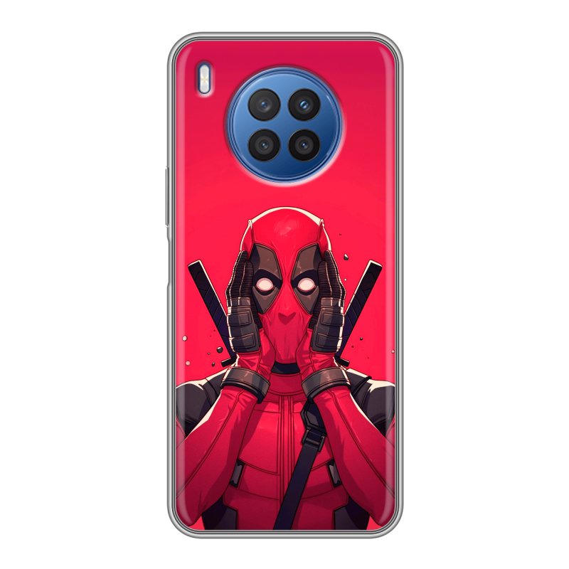 Силиконовый чехол на Huawei Nova 8i с принтом Дедпул Deadpool Силиконовый чехол на Huawei Nova 8i с принтом Дедпул Deadpool