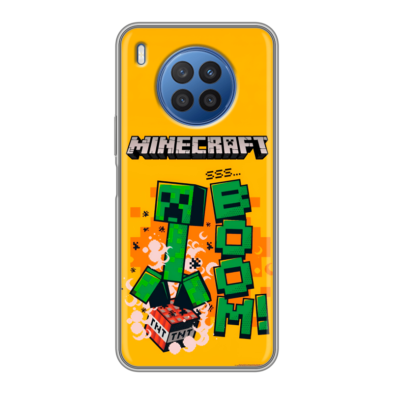 Силиконовый чехол на Huawei Nova 8i с принтом Майнкрафт Minecraft Силиконовый чехол на Huawei Nova 8i с принтом Майнкрафт Minecraft