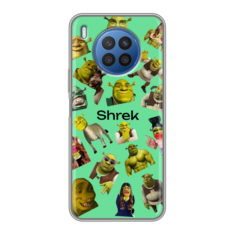 Силиконовый чехол на Huawei Nova 8i с принтом Шрек Shrek Силиконовый чехол на Huawei Nova 8i с принтом Шрек Shrek