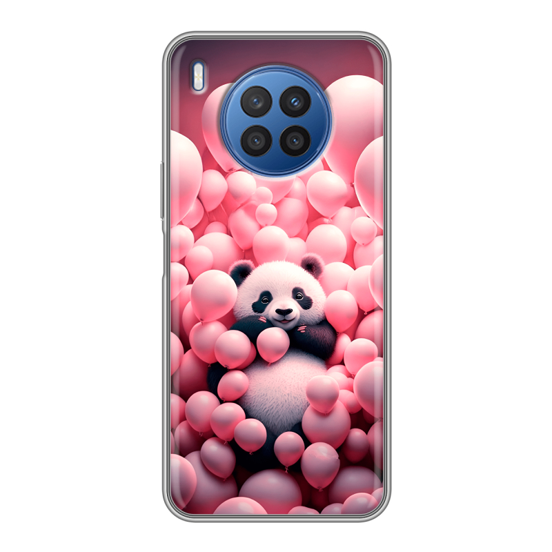 Силиконовый чехол на Huawei Nova 8i с принтом Панда Силиконовый чехол на Huawei Nova 8i с принтом Панда