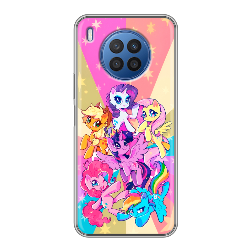 Силиконовый чехол на Huawei Nova 8i с принтом My little pony Дружба чудо Силиконовый чехол на Huawei Nova 8i с принтом My little pony Дружба чудо