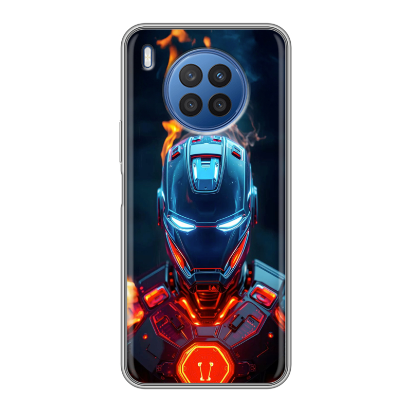 Силиконовый чехол на Huawei Nova 8i с принтом IronMan Железный человек Силиконовый чехол на Huawei Nova 8i с принтом IronMan Железный человек