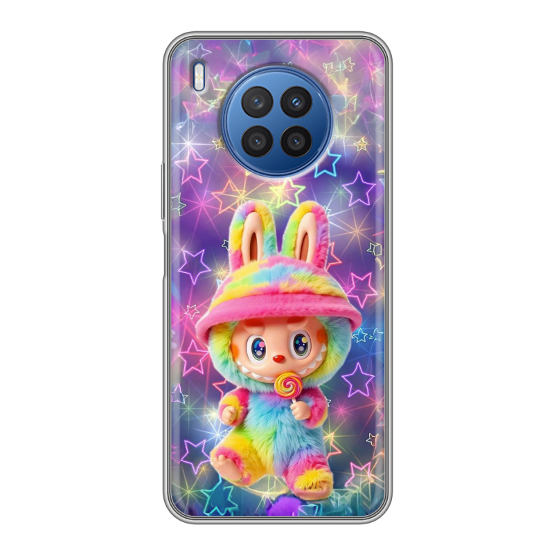 Силиконовый противоударный чехол на Huawei Nova 8i с принтом Labubu Лабубу Силиконовый противоударный чехол на Huawei Nova 8i с принтом Labubu Лабубу
