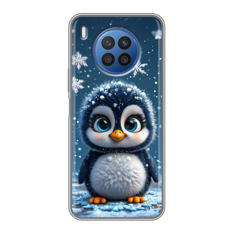 Силиконовый противоударный чехол на Huawei Nova 8i с принтом Новый год Силиконовый противоударный чехол на Huawei Nova 8i с принтом Новый год