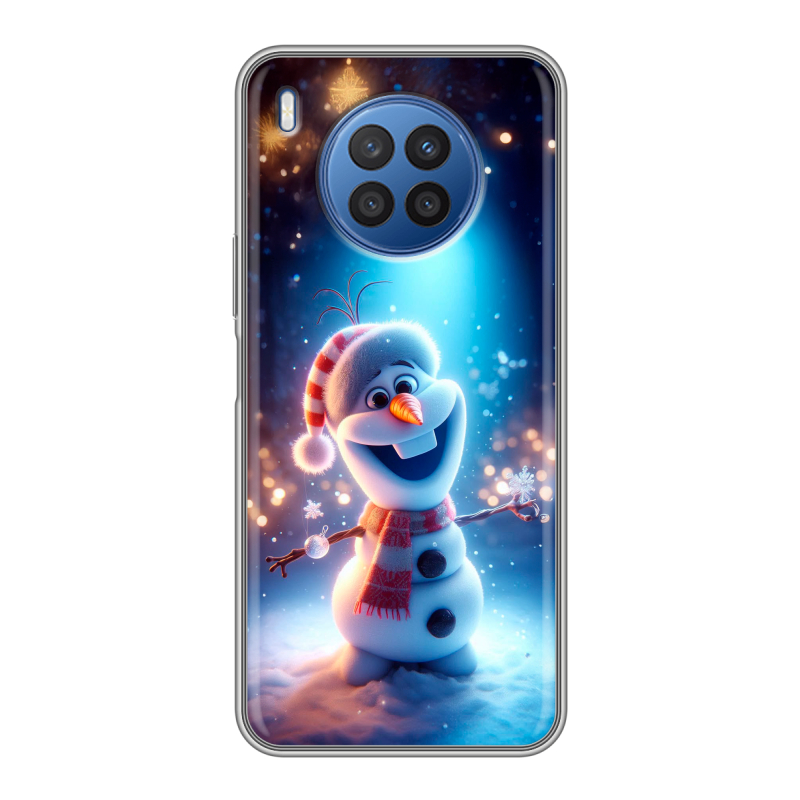 Силиконовый противоударный чехол на Huawei Nova 8i с принтом Новый год Силиконовый противоударный чехол на Huawei Nova 8i с принтом Новый год