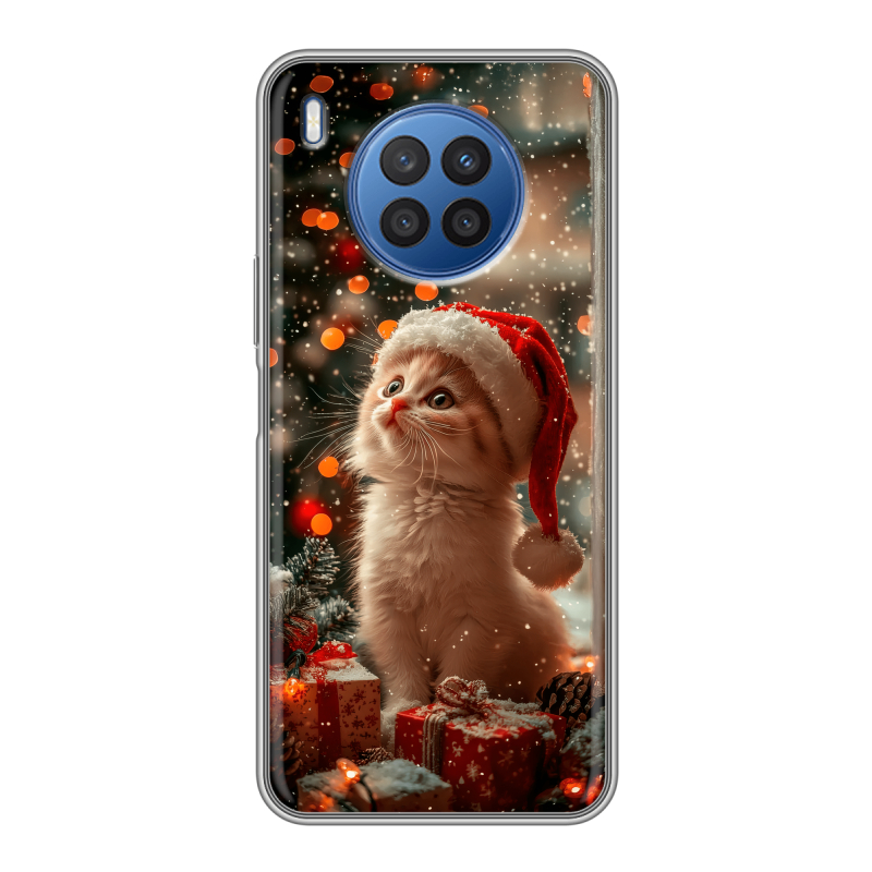 Силиконовый чехол на Huawei Nova 8i с принтом Новый год Силиконовый чехол на Huawei Nova 8i с принтом Новый год