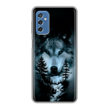 Силиконовый чехол на Samsung Galaxy M52 5G с принтом Лесной волк Силиконовый чехол на Samsung Galaxy M52 5G с принтом Лесной волк