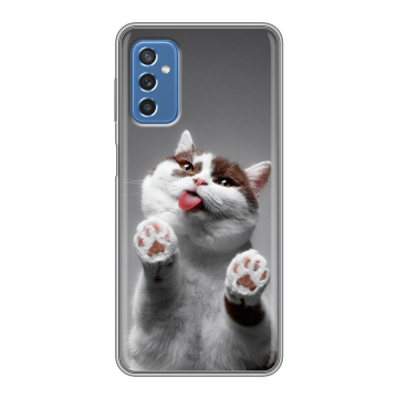 Силиконовый чехол на Samsung Galaxy M52 5G с принтом Коты Силиконовый чехол на Samsung Galaxy M52 5G с принтом Коты
