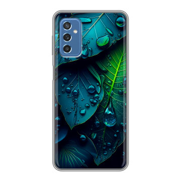 Силиконовый чехол на Samsung Galaxy M52 5G с принтом Листья Силиконовый чехол на Samsung Galaxy M52 5G с принтом Листья