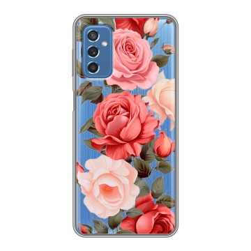 Силиконовый чехол на Samsung Galaxy M52 5G с принтом Розы Силиконовый чехол на Samsung Galaxy M52 5G с принтом Розы