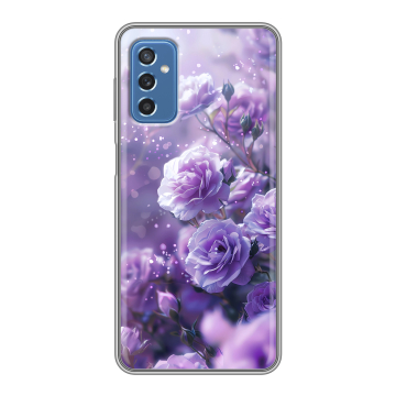 Силиконовый чехол на Samsung Galaxy M52 5G с принтом Розы цветы Силиконовый чехол на Samsung Galaxy M52 5G с принтом Розы цветы